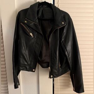 Blank NUC Black Leather Jacket